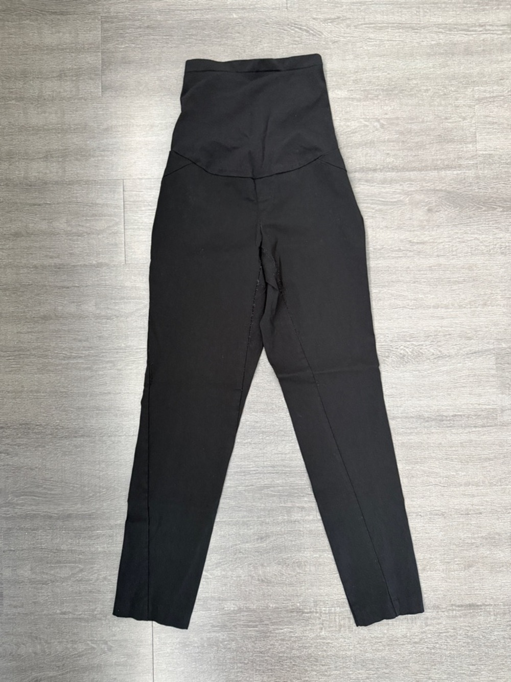 Maternity High-Waist Black Pants